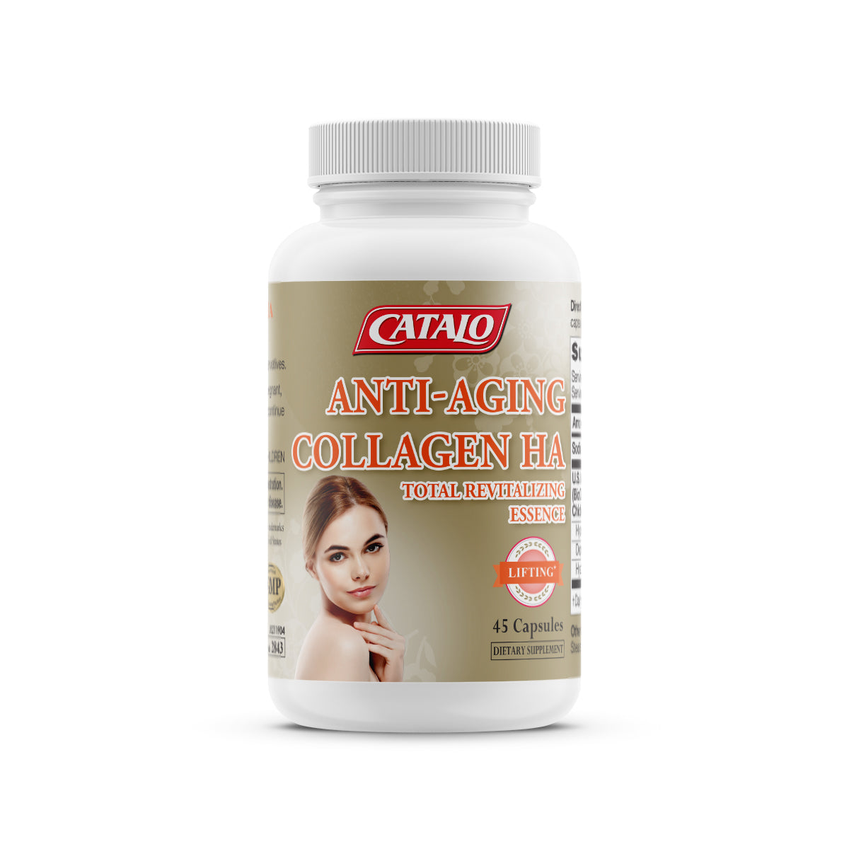 CATALO家得路骨膠原HA抗皺活膚專家 45粒,含BioCell Collagen®及透明質酸,減淡皺紋,保持肌膚彈性,促進關節健康。